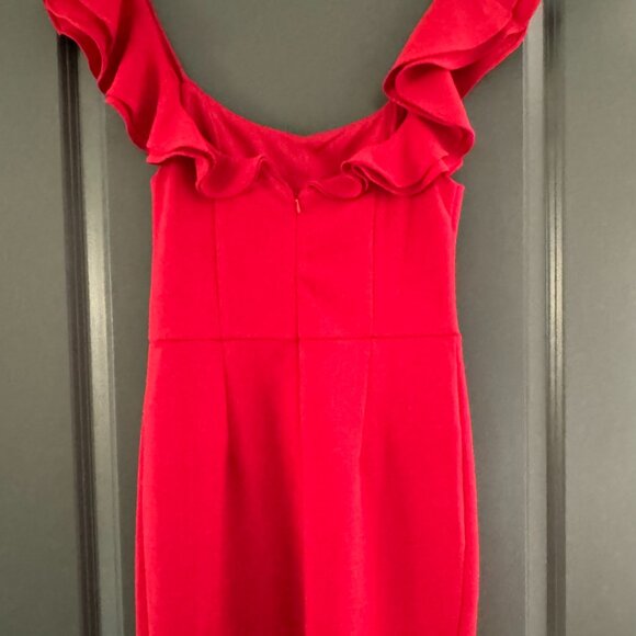 Lulus Red Ruffled Bodycon Dress - Picture 2 of 2